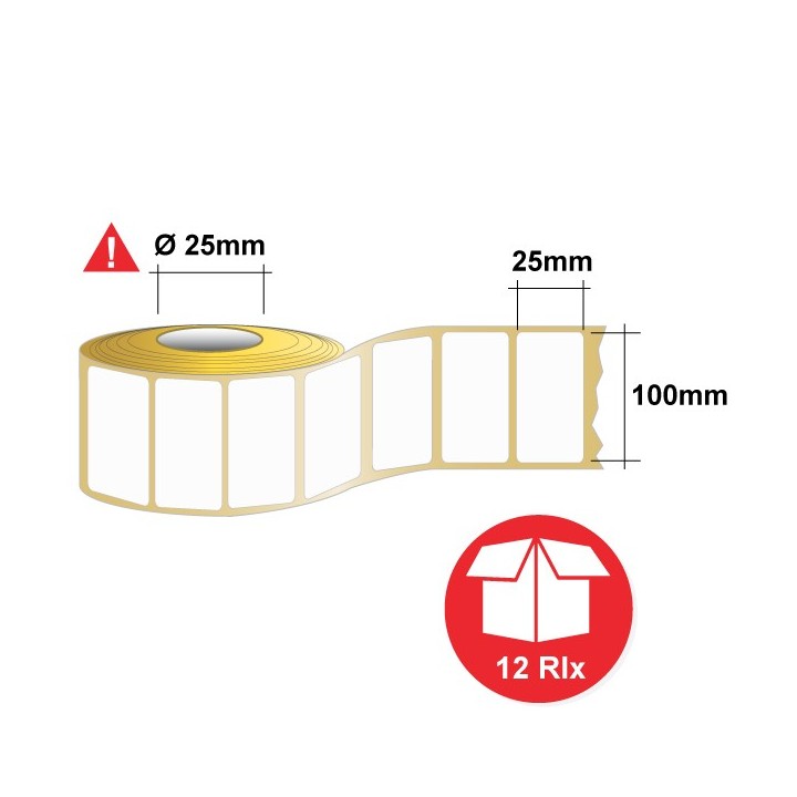 Etiquette 100 x 25 mm - BTL10025D01PM