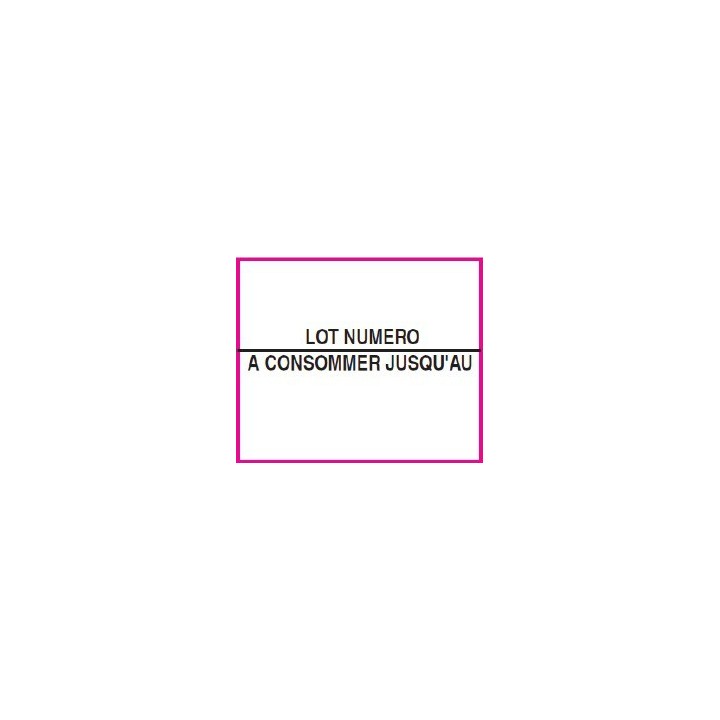 ETIQUETTES 1136 LOT N° / A CONSOMMER JUSQU'AU 20 x 16 mm