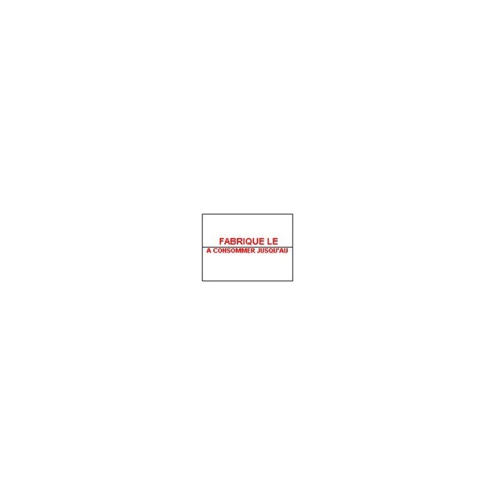 ETIQUETTES 1136 FABRIQUE LE / A CONSOMMER JUSQU'AU 20 x 16 mm