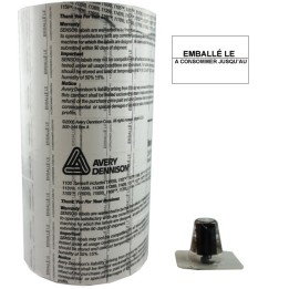 ETIQUETTES 1136 LOT N° / A CONSOMMER JUSQU'AU 20 x 16 mm