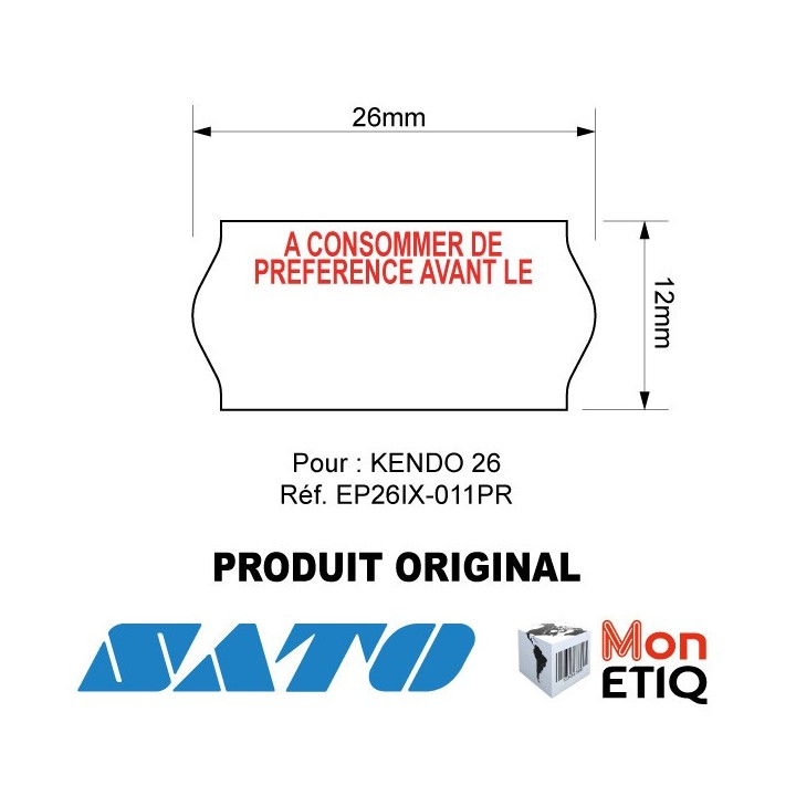 ETIQUETTES KENDO 26 A consommer de préférence avant le