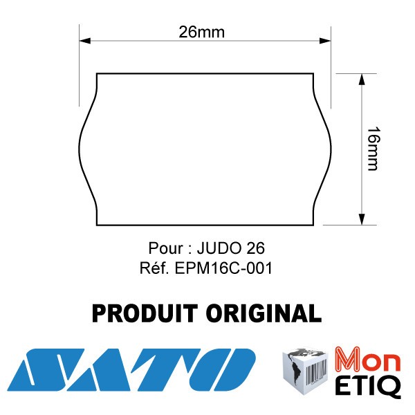 Etiquettes pour pinces Sato
